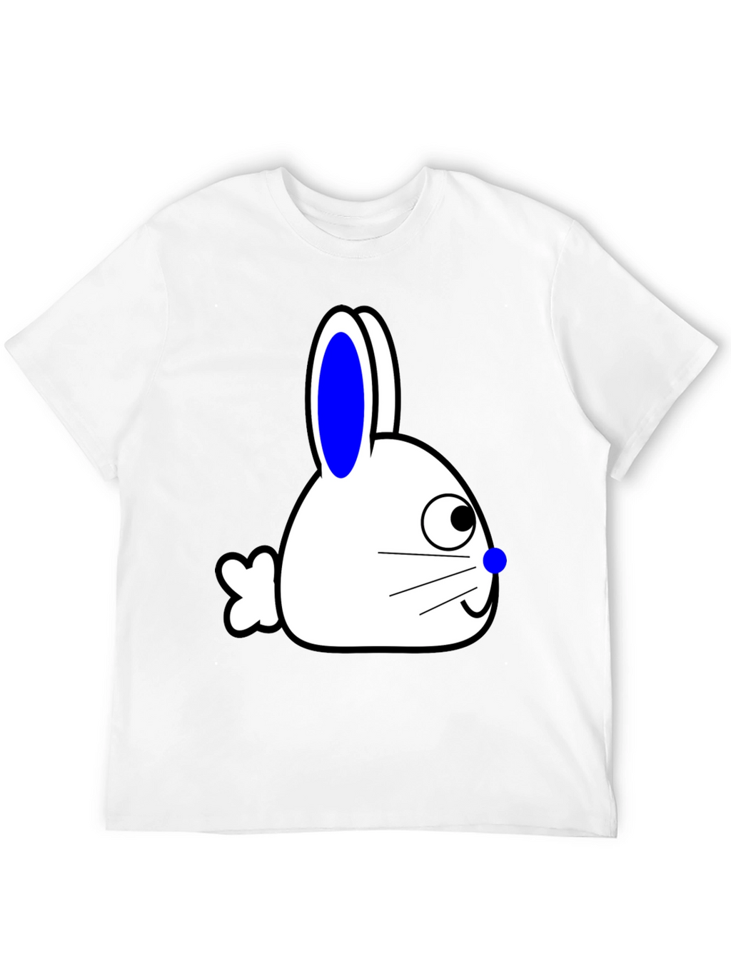 Bunny Graphic Tee - Black Cotton Blend