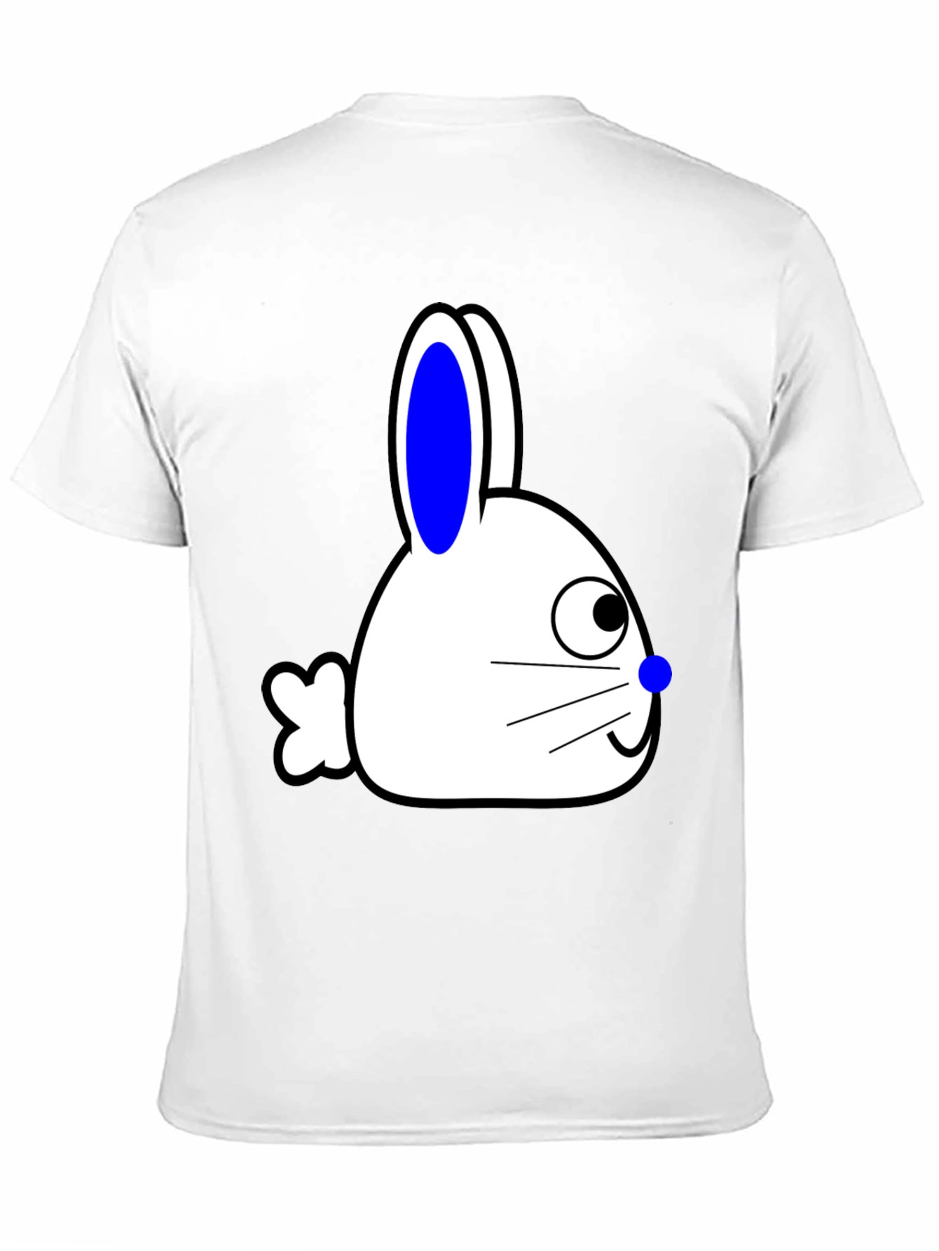 Bunny Graphic Tee - Black Cotton Blend
