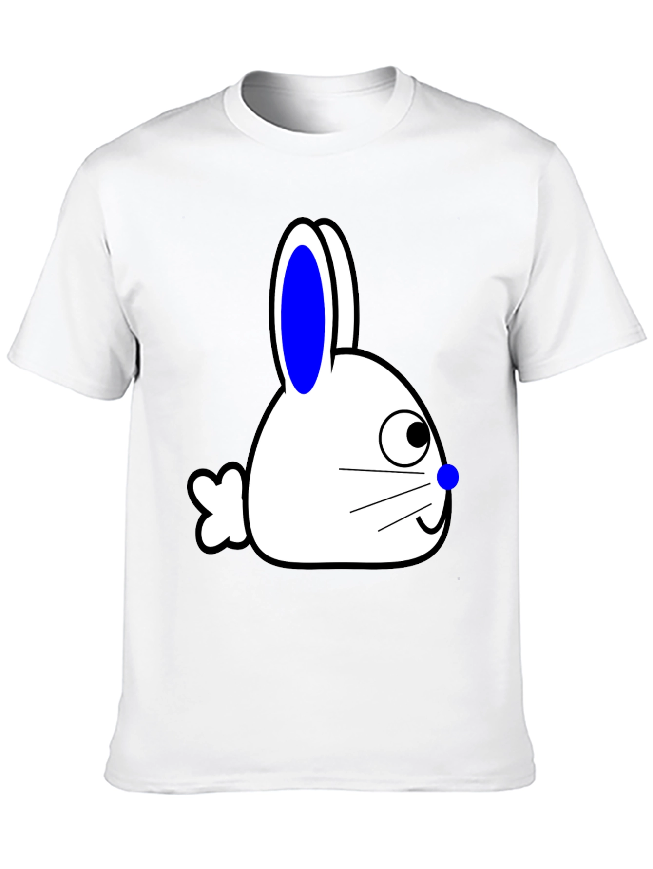 Bunny Graphic Tee - Black Cotton Blend