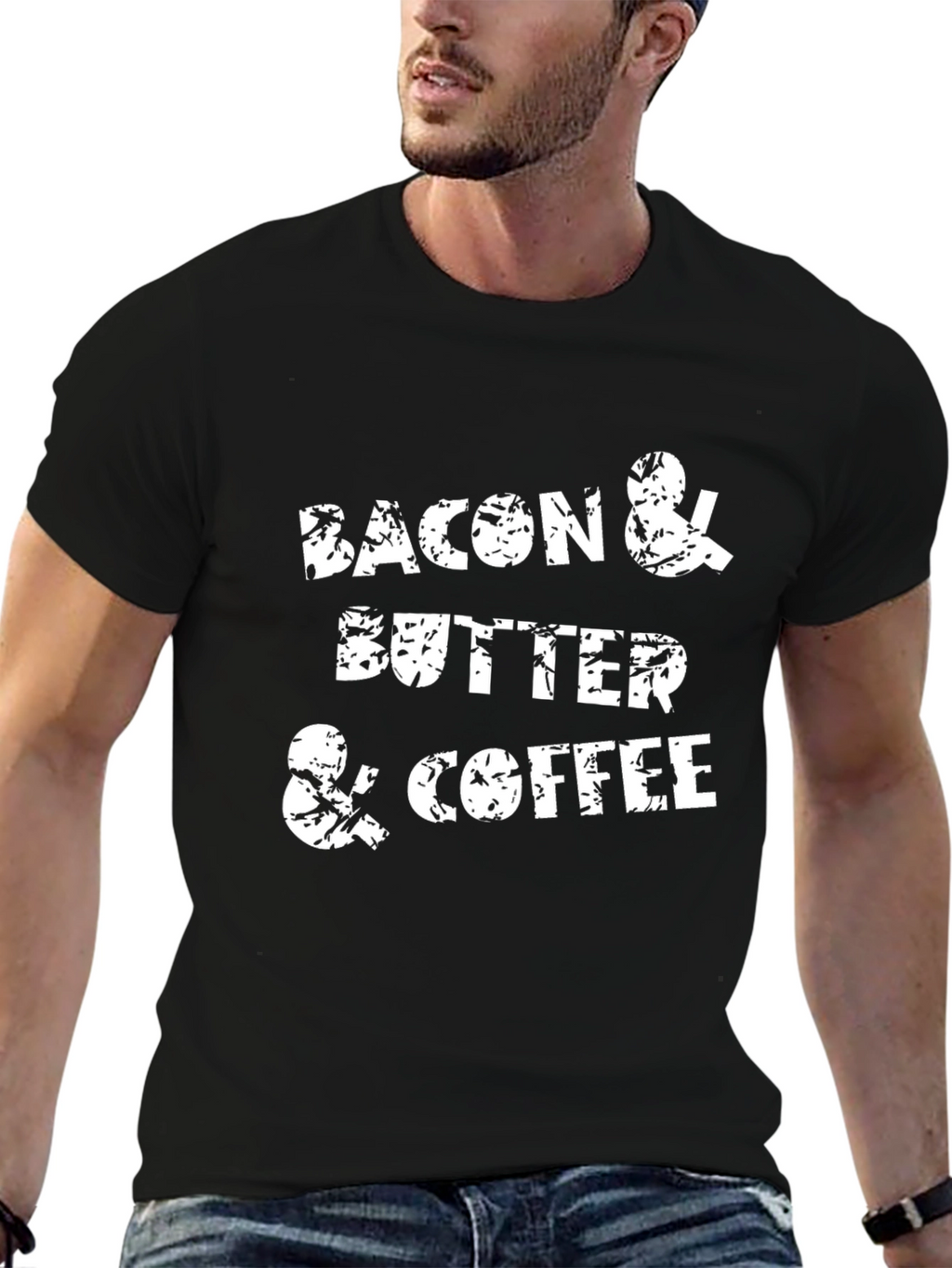 Bacon Butter & Coffee Graphic T-Shirt