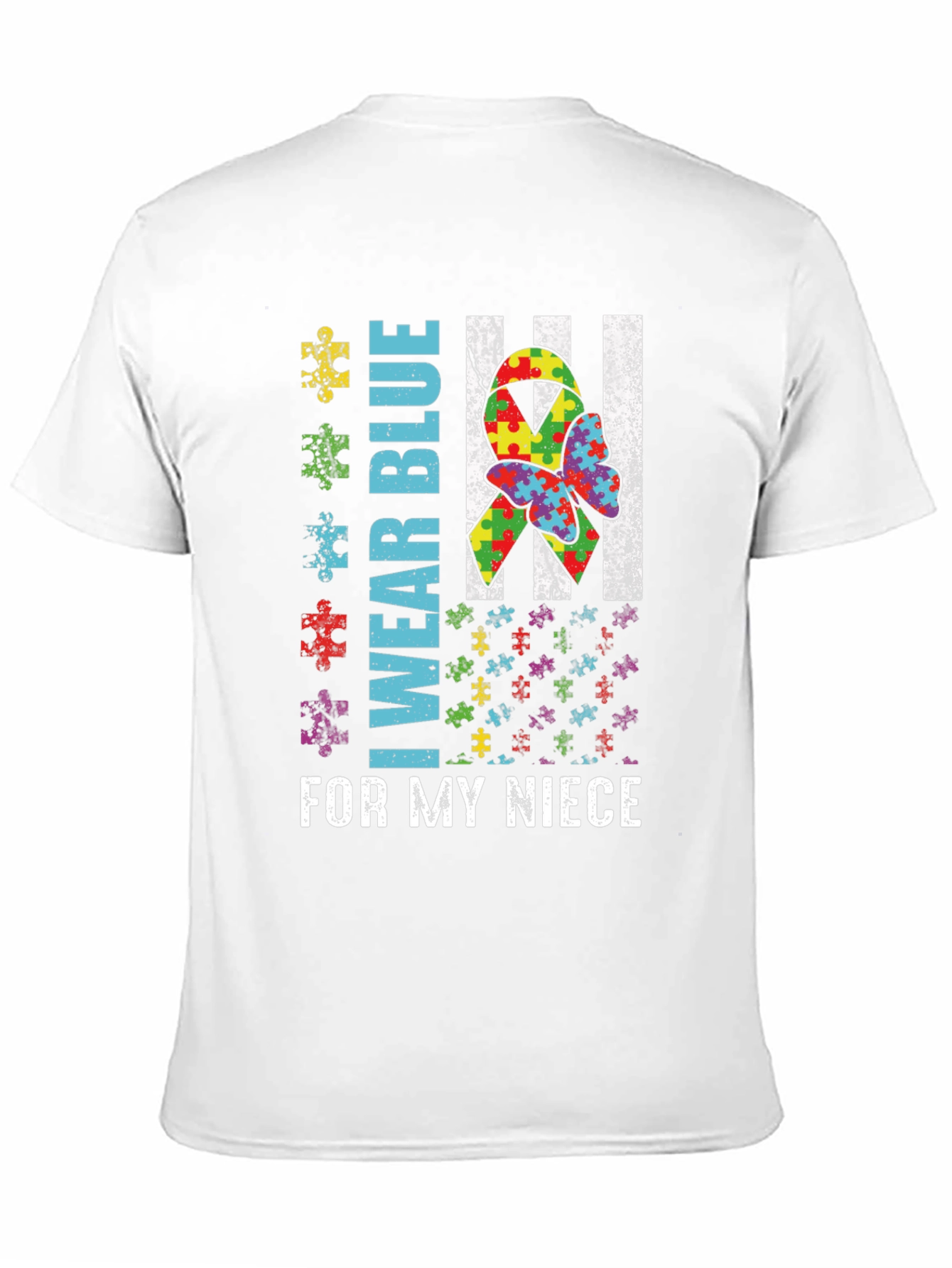 Autism Awareness T-Shirt - I Wear Blue For My Niece