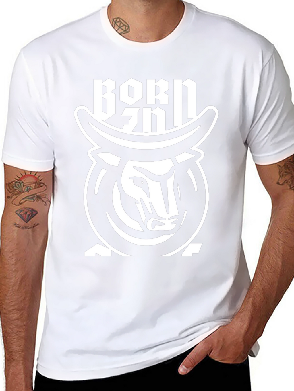 Born Under Taurus Zodiac Bull T-Shirt