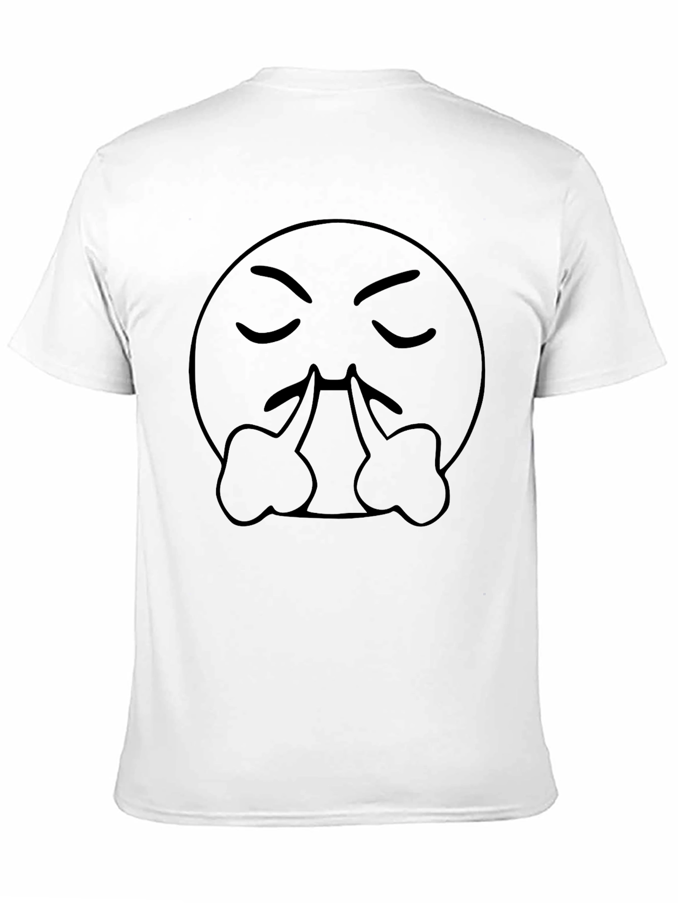 Annoyed Emoji Black T-Shirt - Express Your Mood
