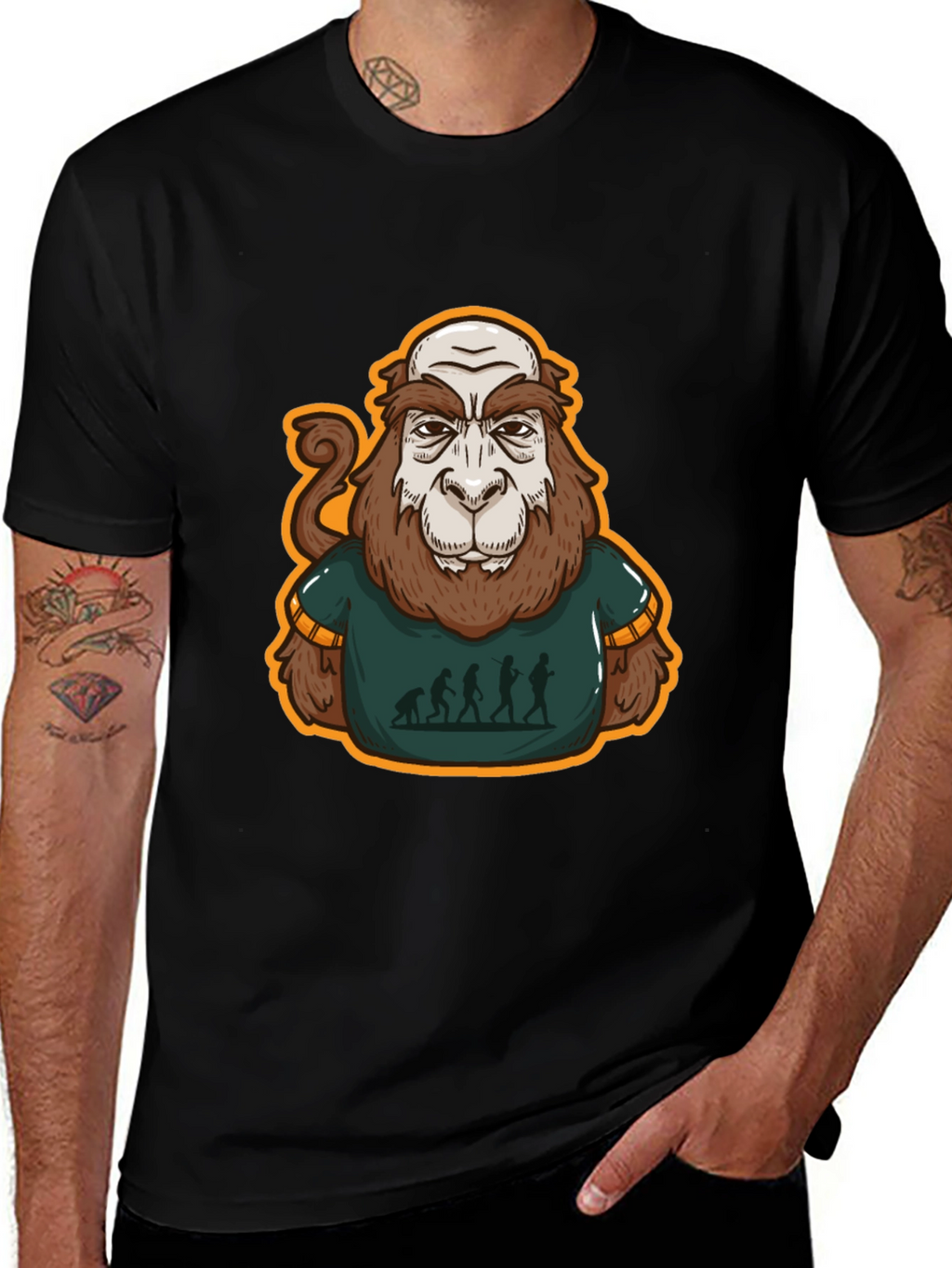 Bigfoot Evolution T-Shirt - Funny Sasquatch Tee