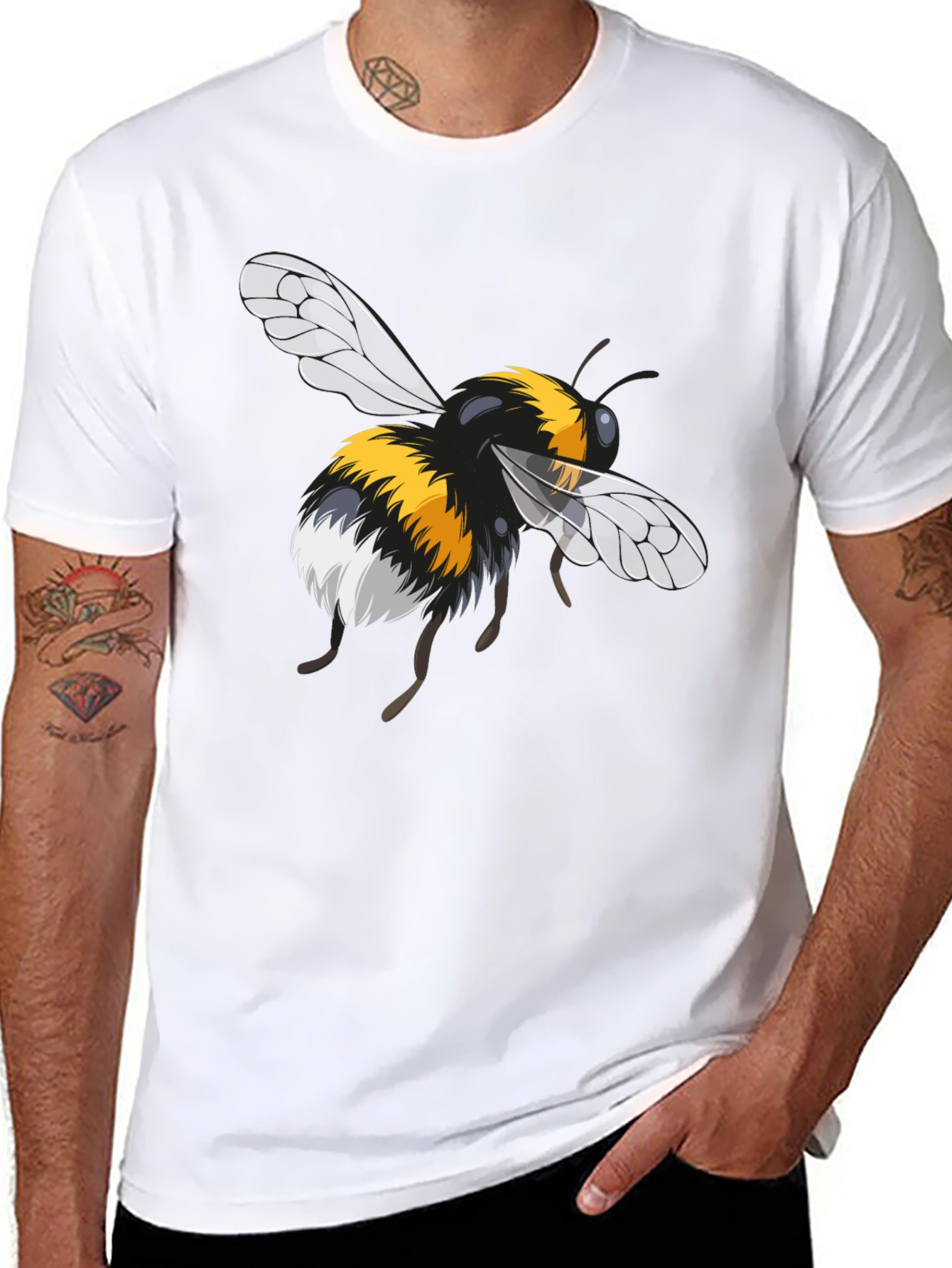 Bumble Bee Graphic Black T-Shirt