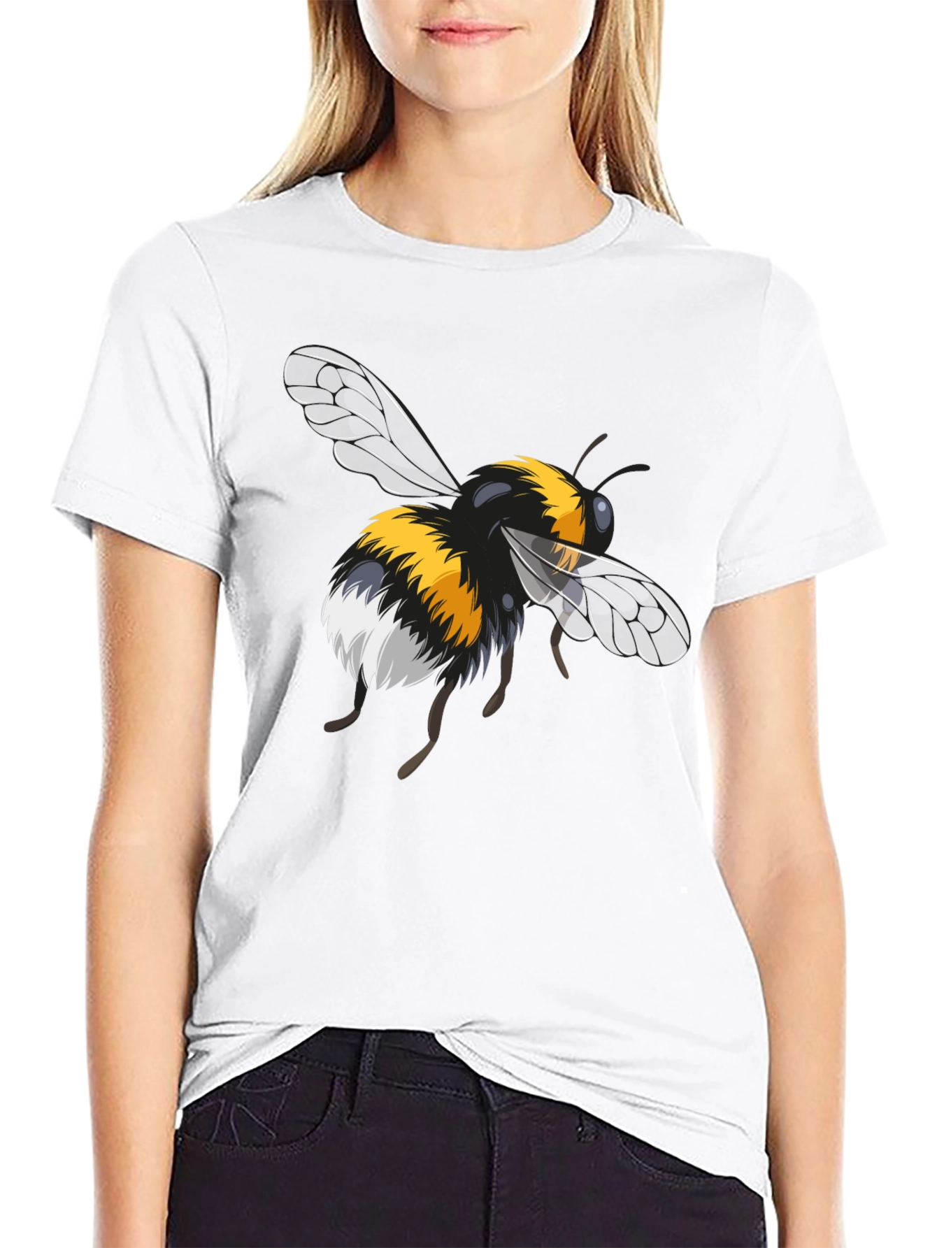 Bumble Bee Graphic Black T-Shirt