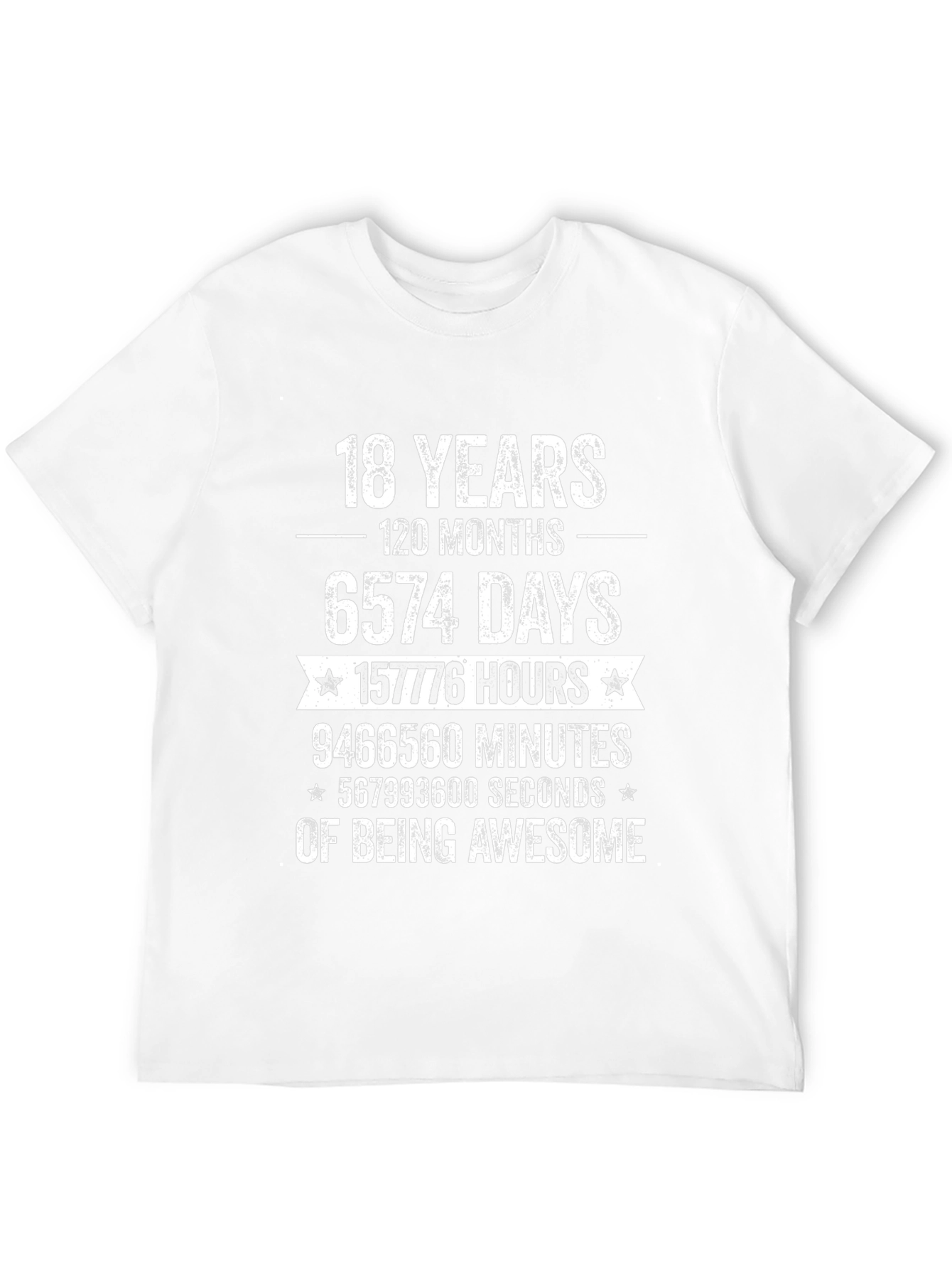 18th Birthday Awesome Black T-Shirt