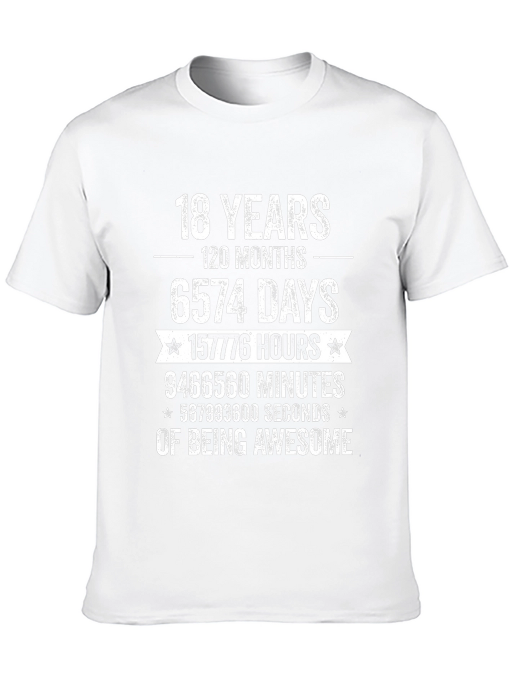 18th Birthday Awesome Black T-Shirt