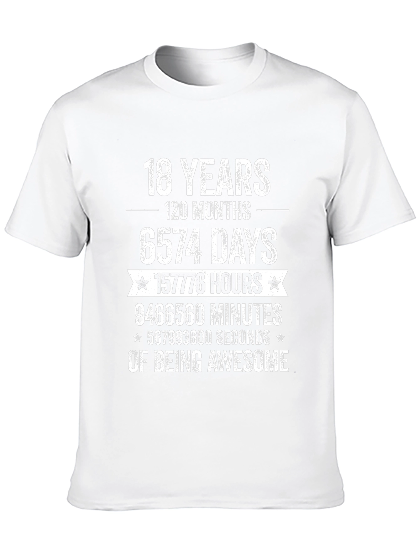 18th Birthday Awesome Black T-Shirt