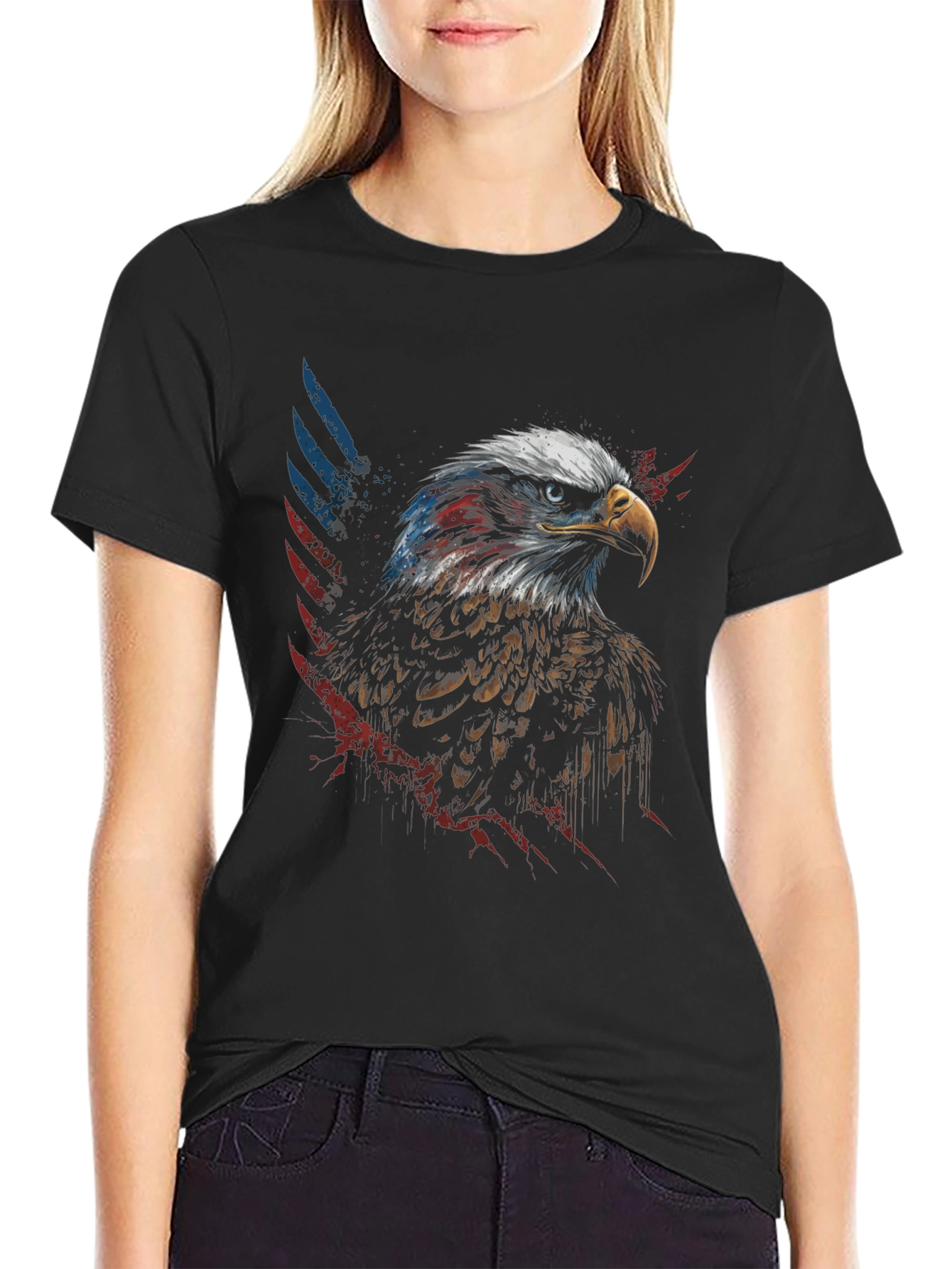 American Eagle Patriotic Graphic Tee
