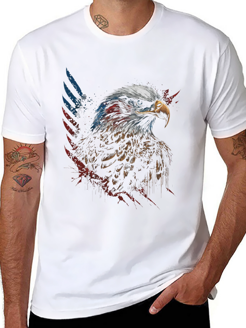 American Eagle Patriotic Graphic Tee