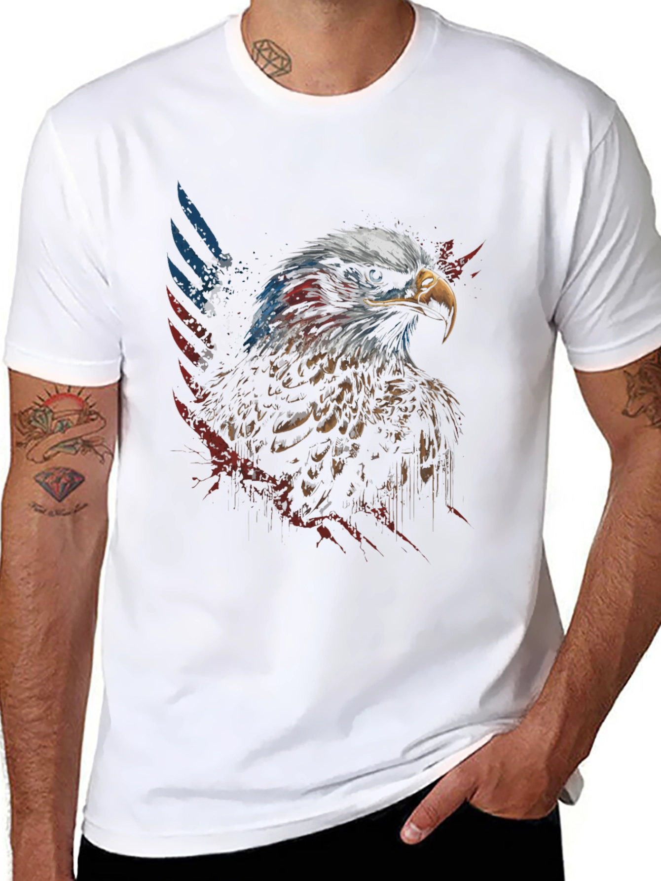 American Eagle Patriotic Graphic Tee