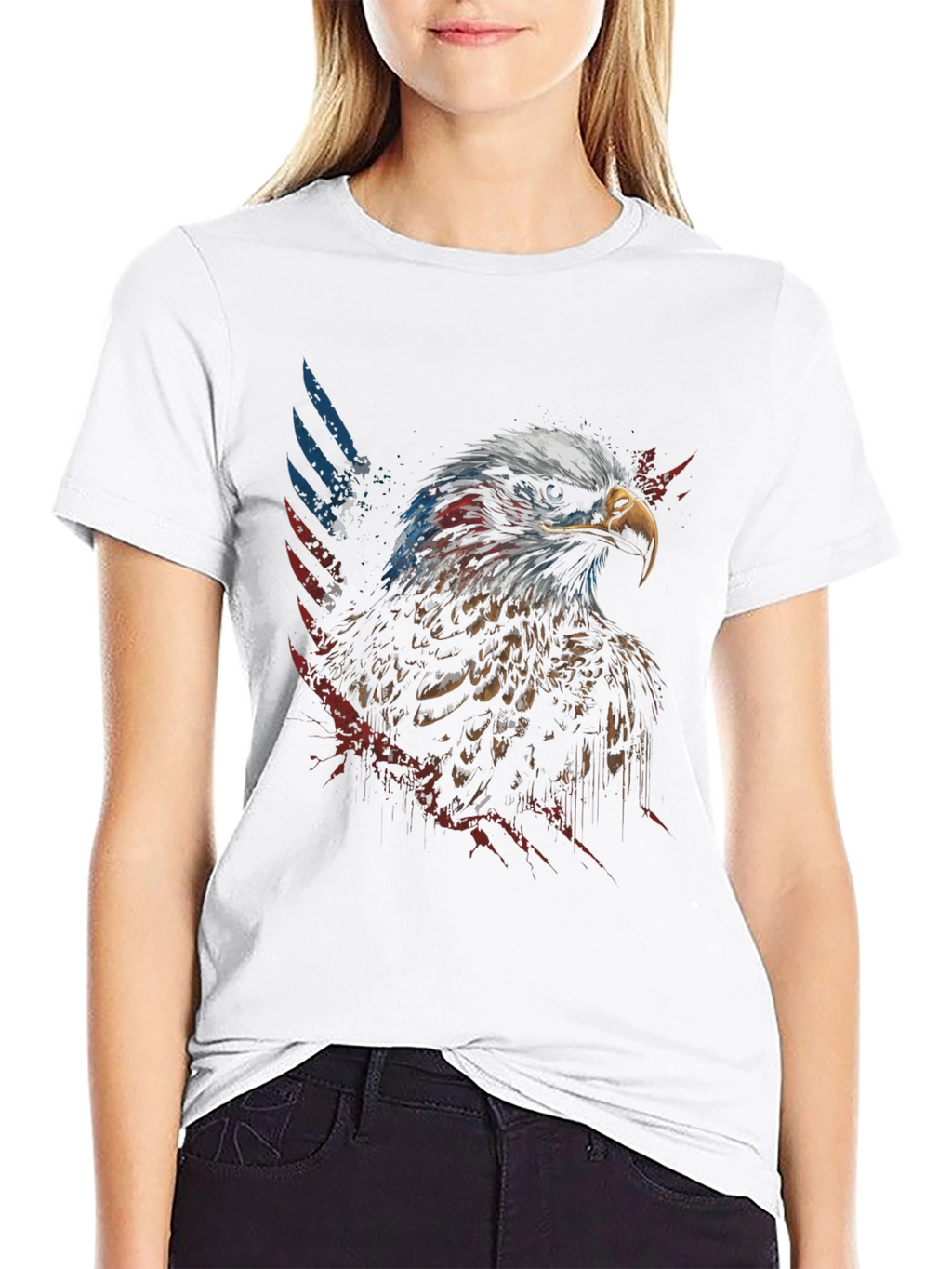 American Eagle Patriotic Graphic Tee