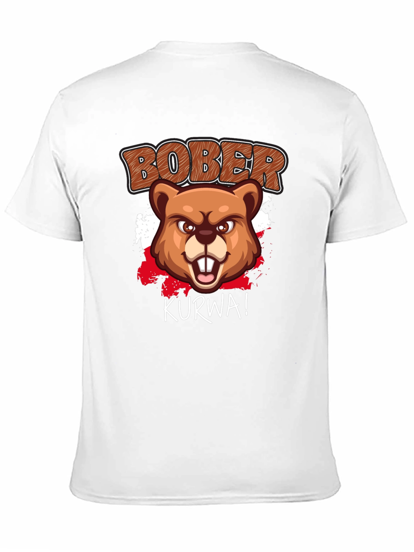 Bober Kurwa! Graphic T-Shirt - Beaver Humor Tee