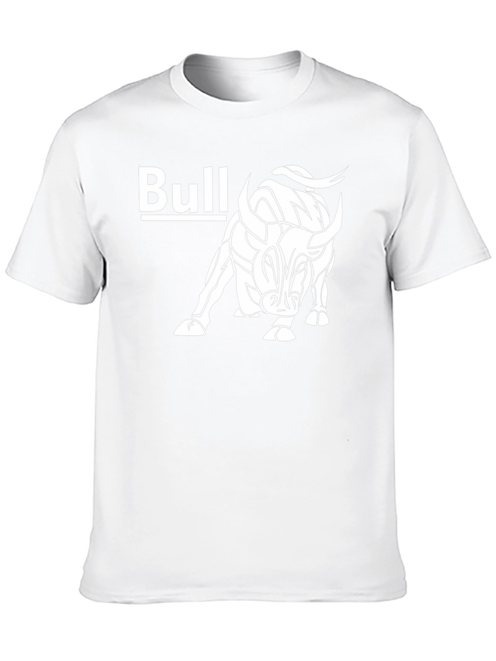 Bull Graphic Print Tee - Black