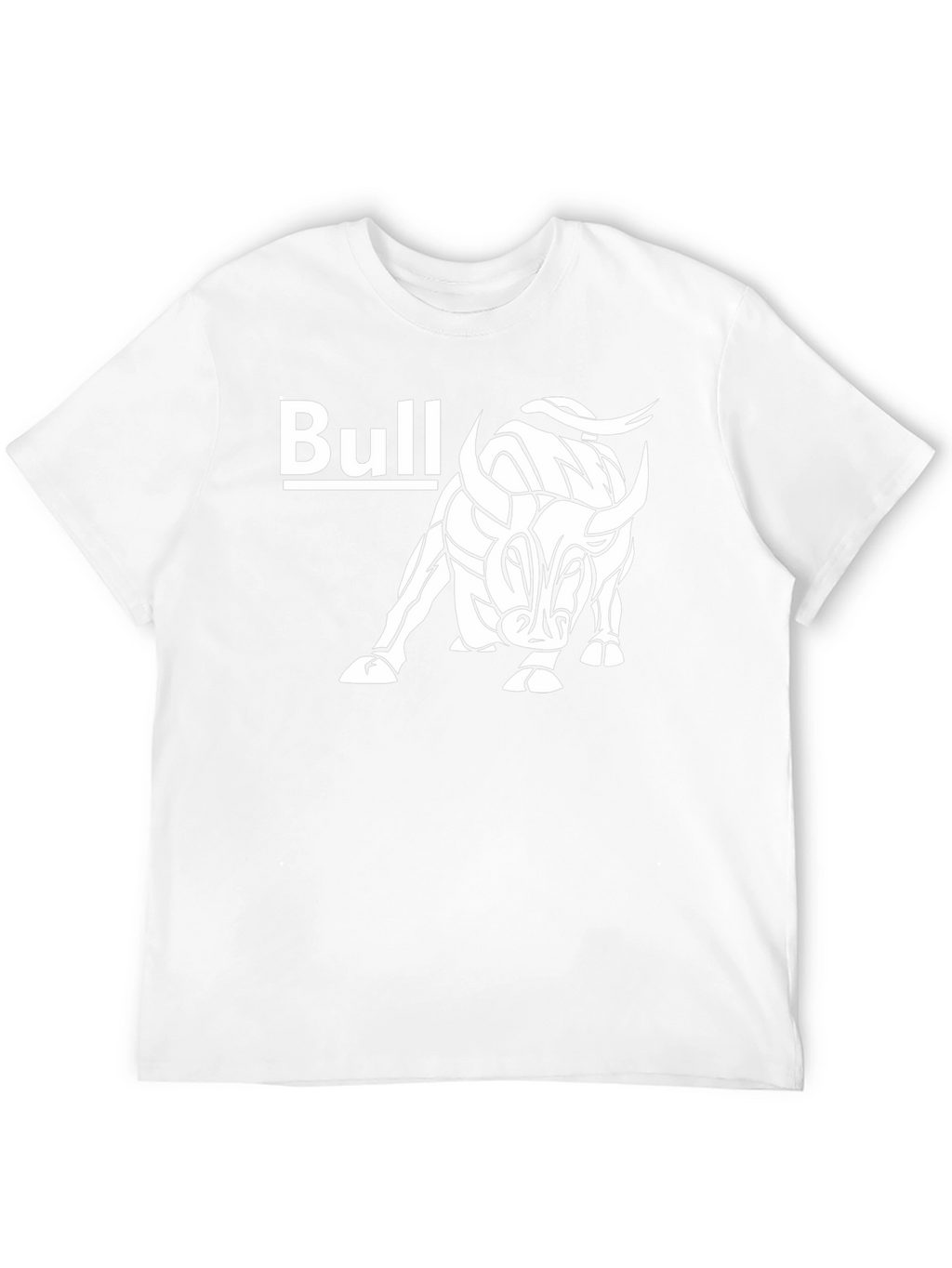 Bull Graphic Print Tee - Black