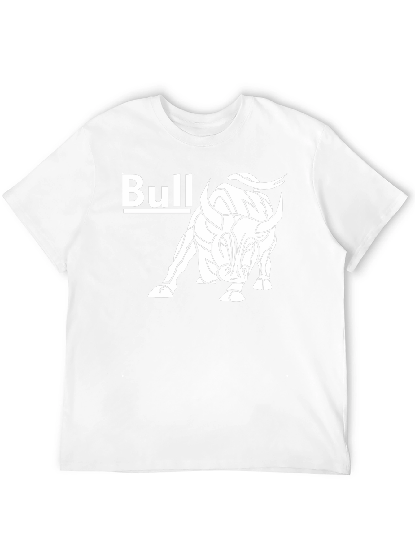 Bull Graphic Print Tee - Black