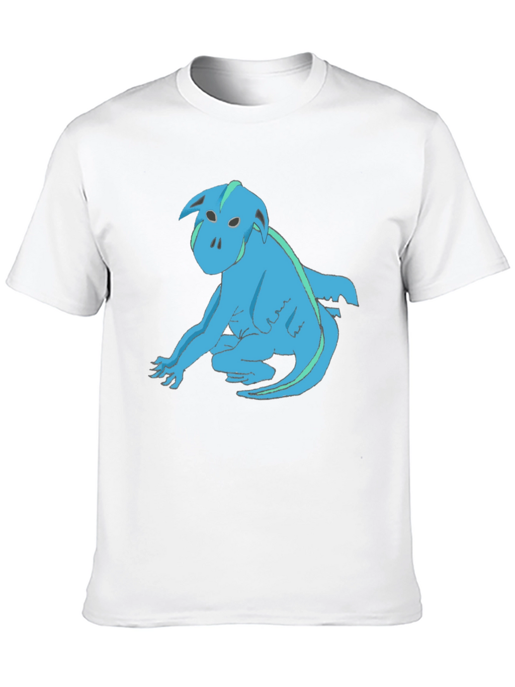 Blue Creature Graphic T-Shirt