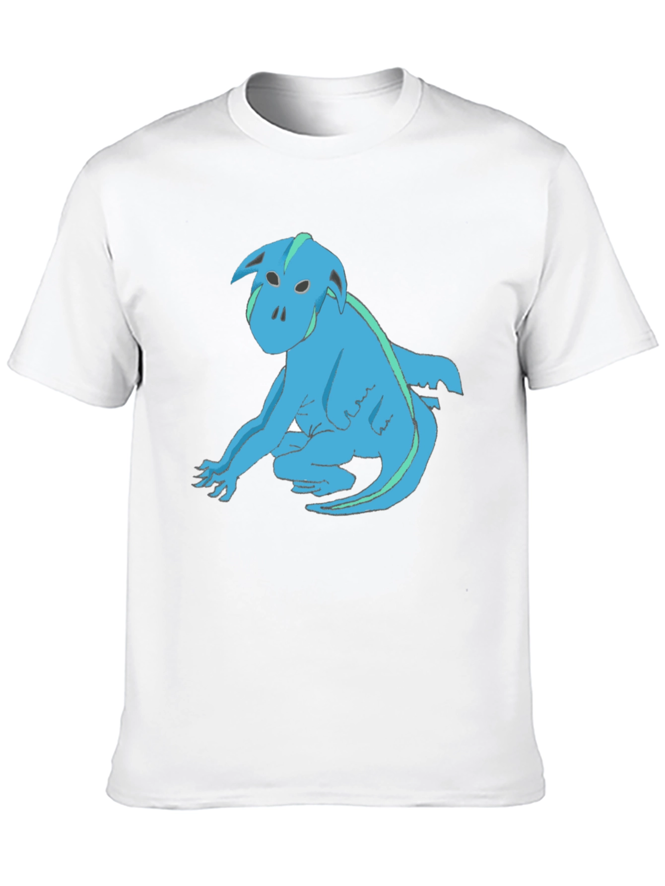 Blue Creature Graphic T-Shirt