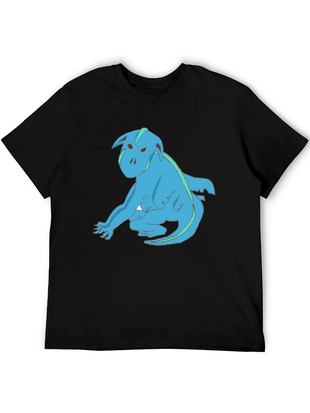 Blue Creature Graphic T-Shirt