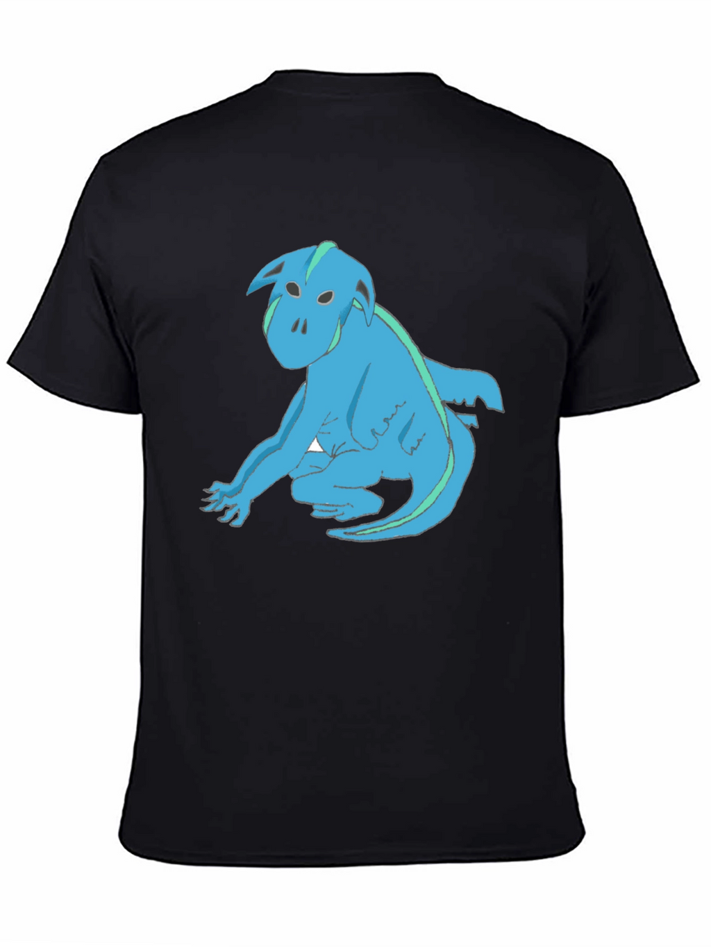 Blue Creature Graphic T-Shirt