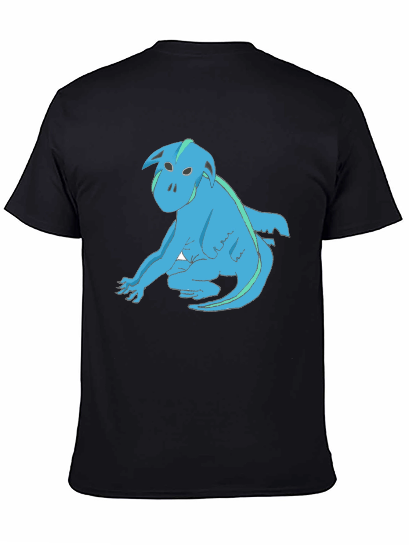 Blue Creature Graphic T-Shirt