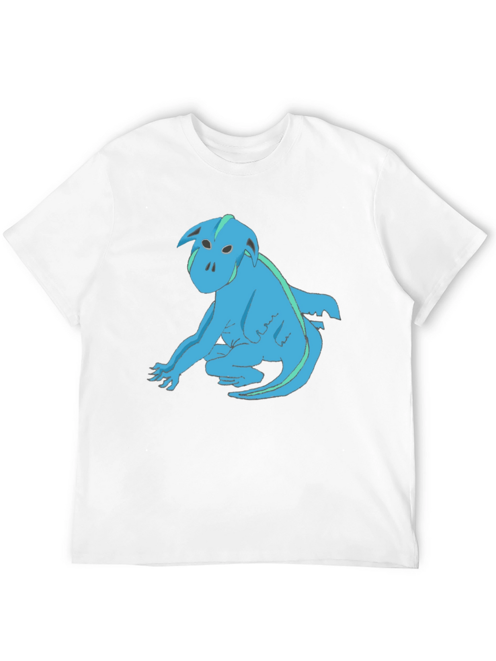 Blue Creature Graphic T-Shirt