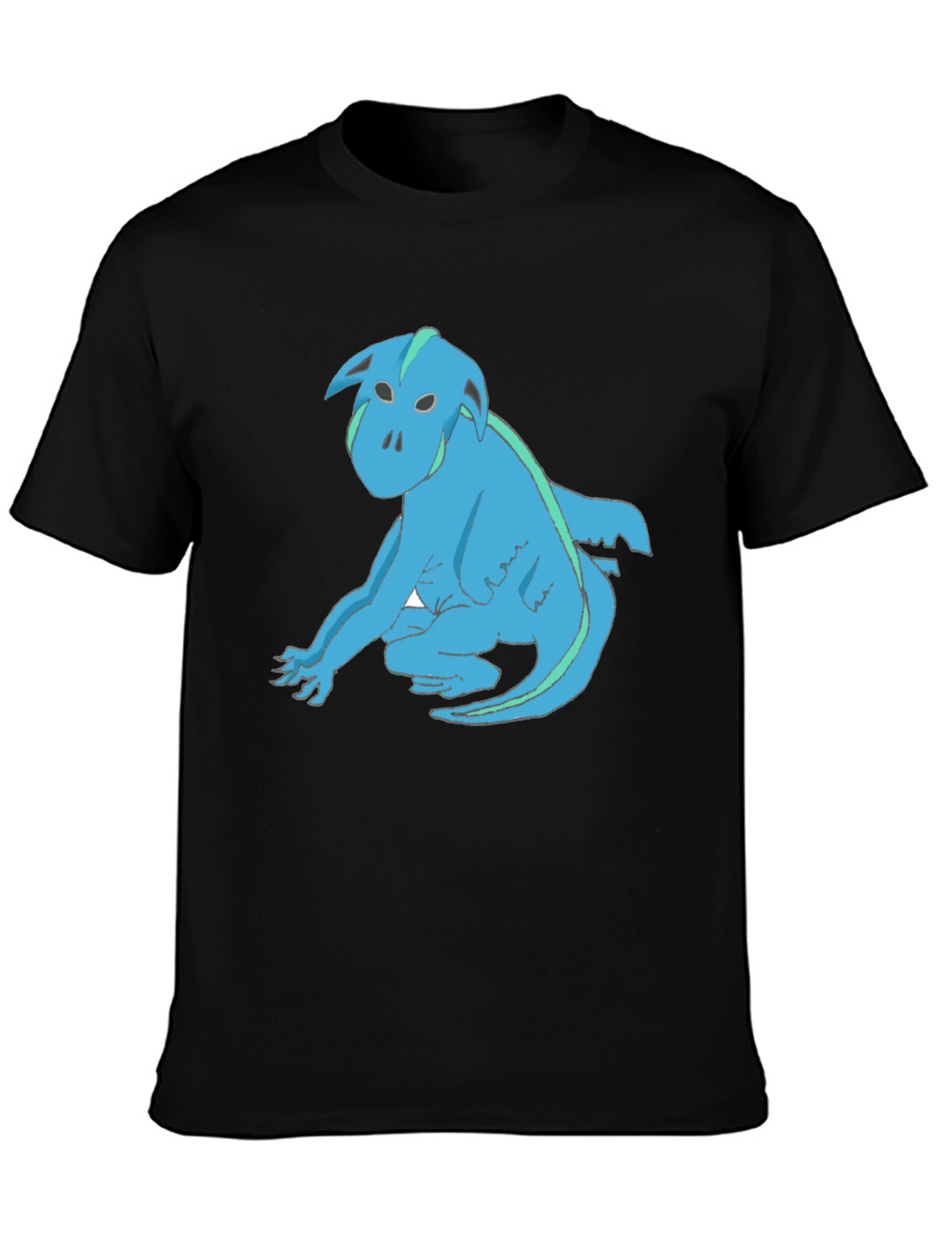 Blue Creature Graphic T-Shirt