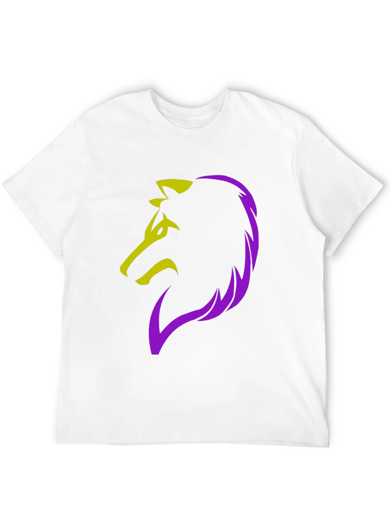 Bold Wolf Graphic Tee - Black Cotton Blend