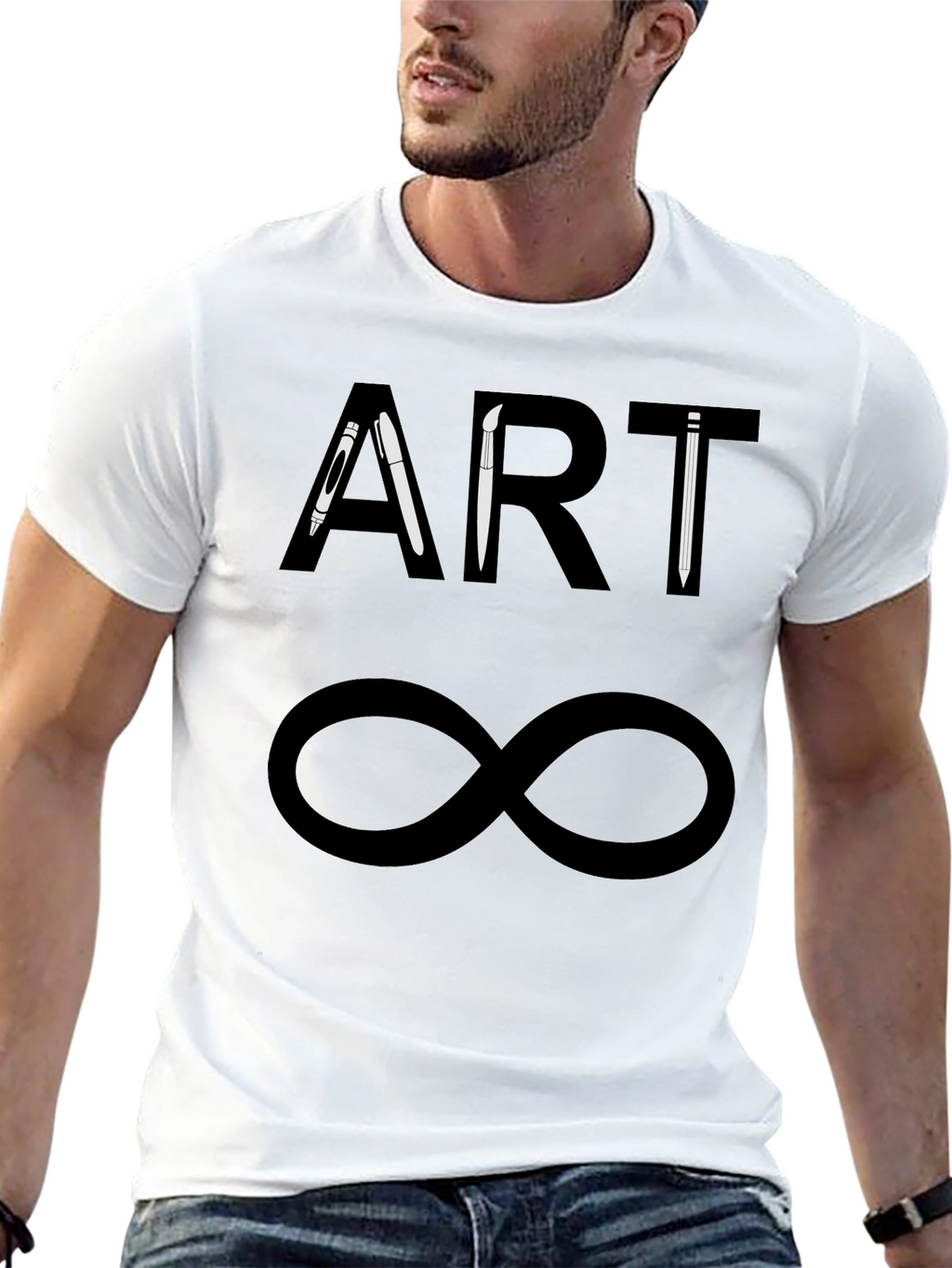 Art Infinity Black T-Shirt