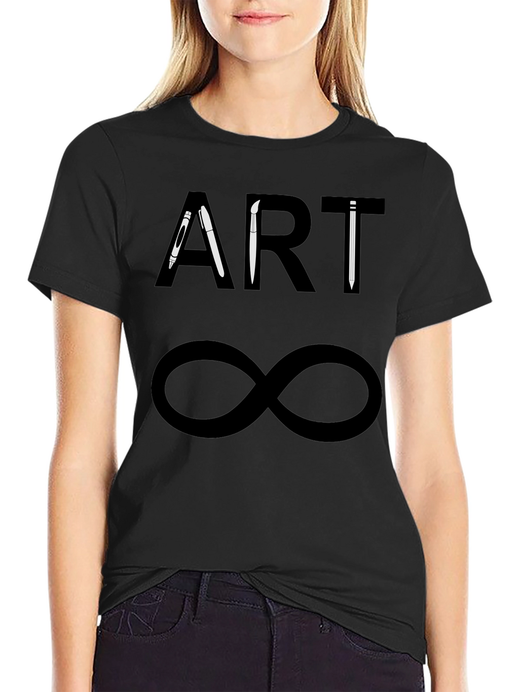 Art Infinity Black T-Shirt