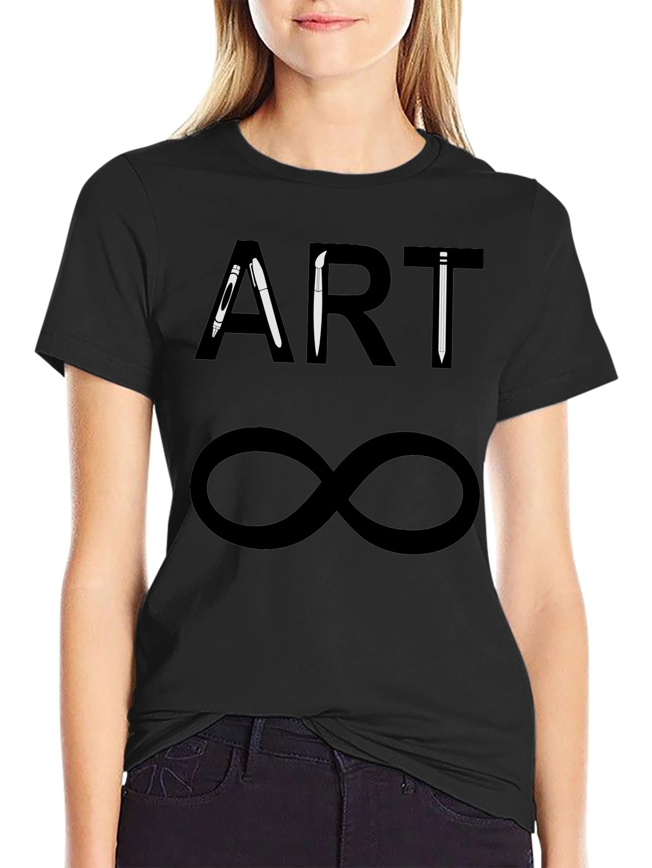 Art Infinity Black T-Shirt