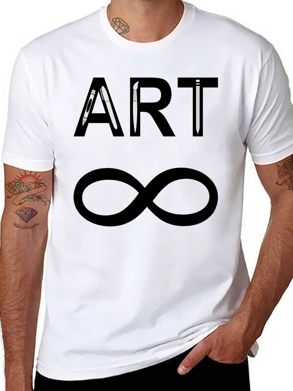 Art Infinity Black T-Shirt