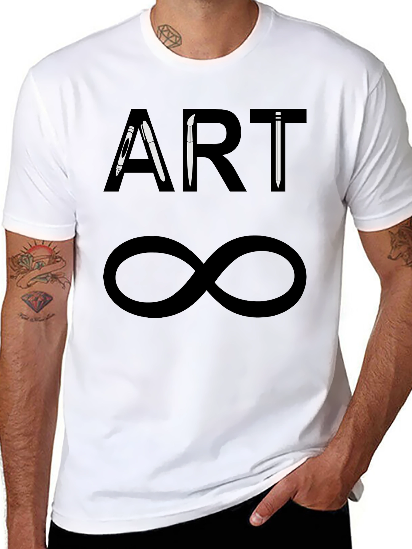 Art Infinity Black T-Shirt