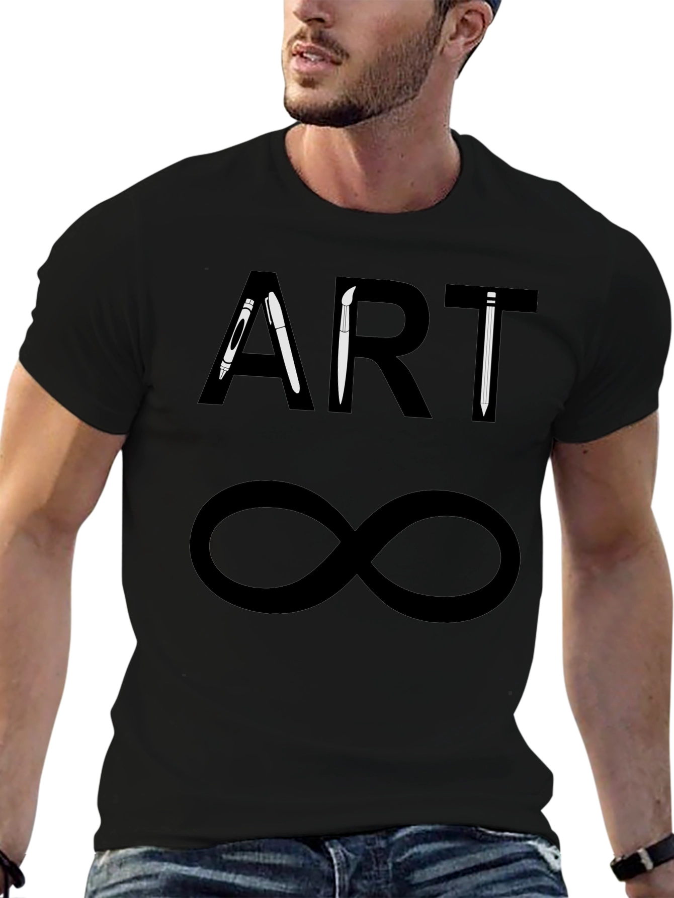 Art Infinity Black T-Shirt