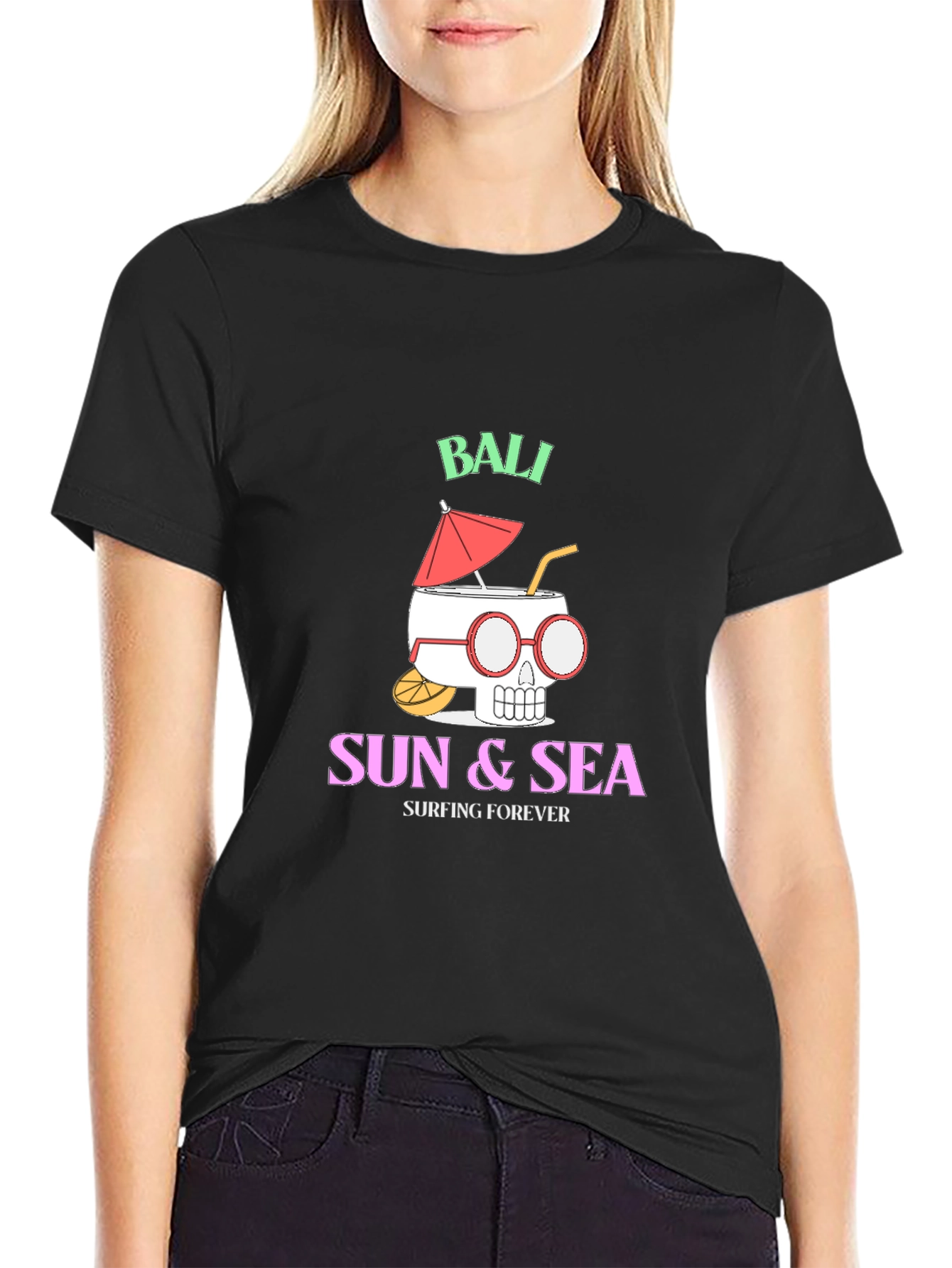 Bali Sun & Sea Graphic Tee - Surfing Forever