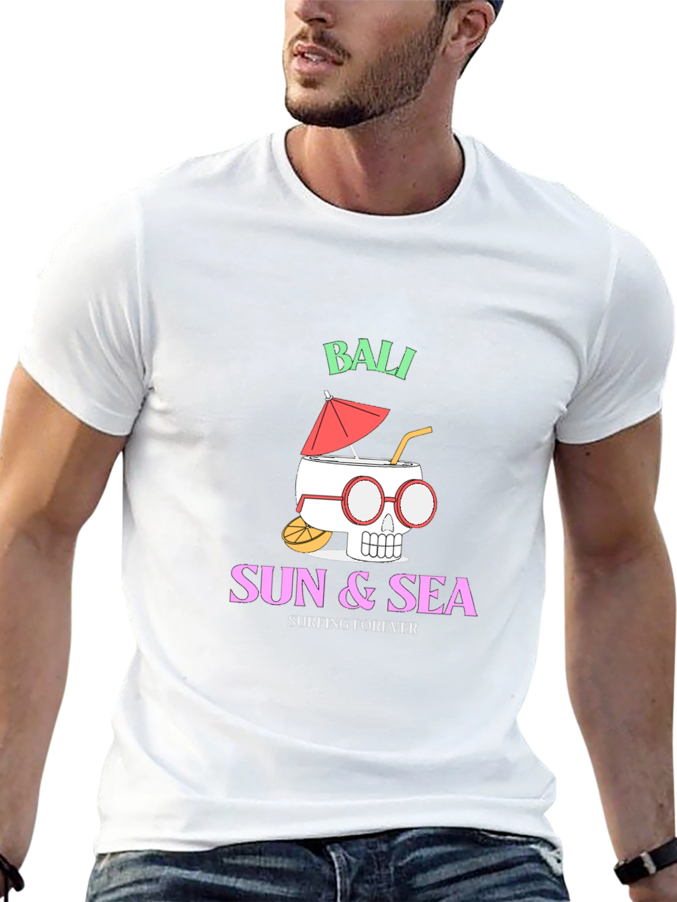 Bali Sun & Sea Graphic Tee - Surfing Forever