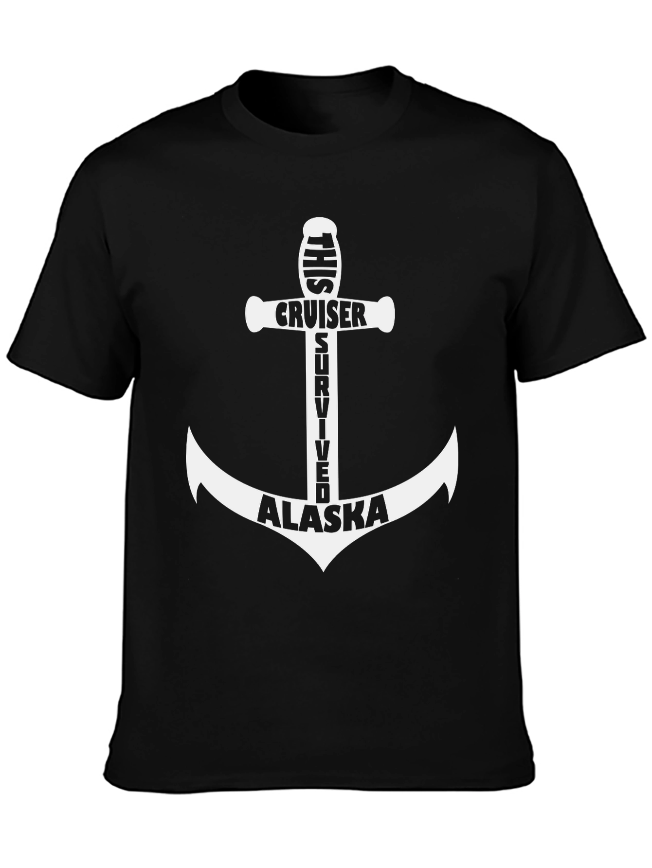 Alaska Cruise Survivor Anchor Graphic T-Shirt