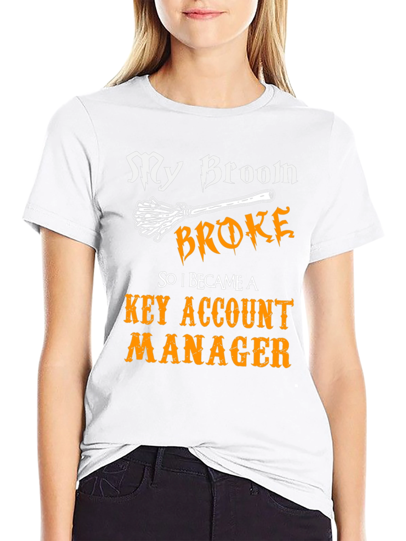 Broom Broke Key Account Manager Graphic T-Shirt