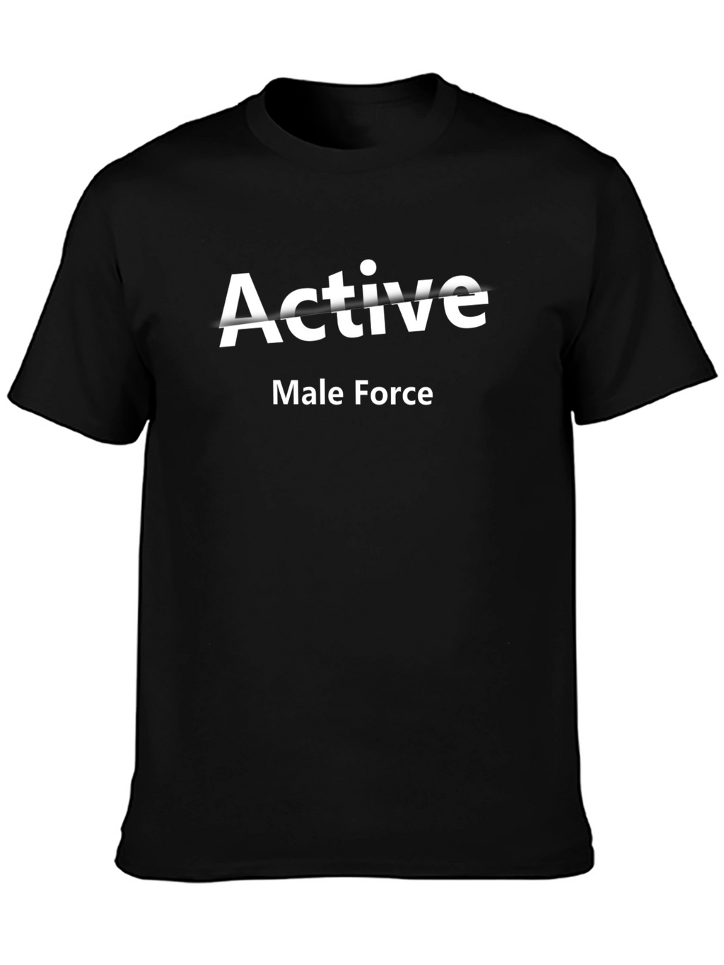 Active Male Force Black T-Shirt