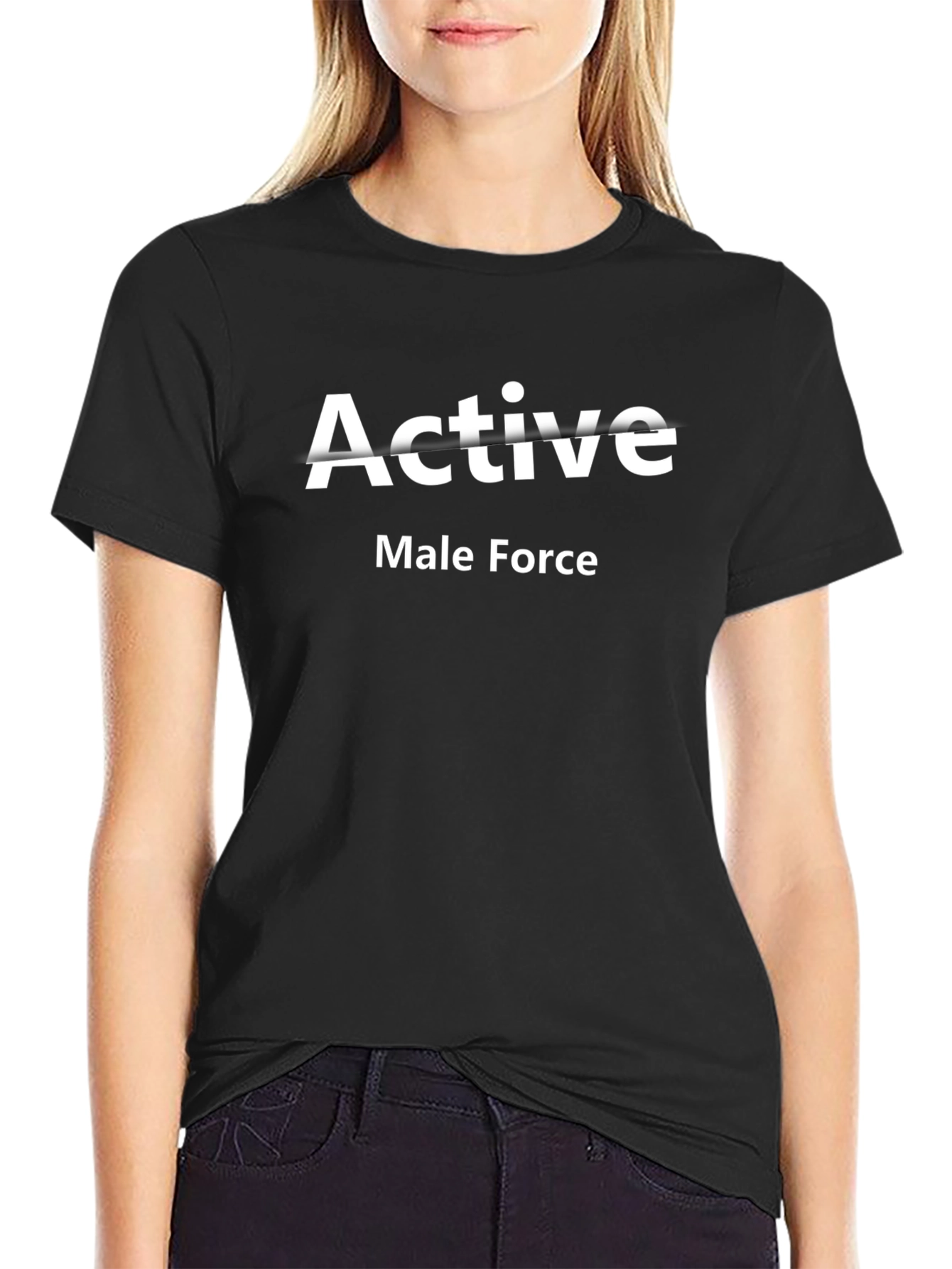 Active Male Force Black T-Shirt