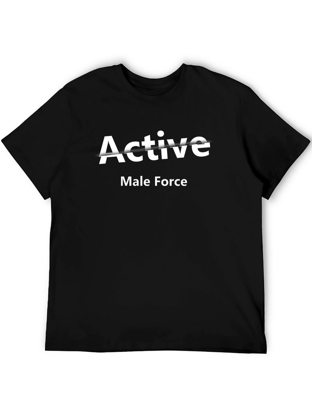 Active Male Force Black T-Shirt
