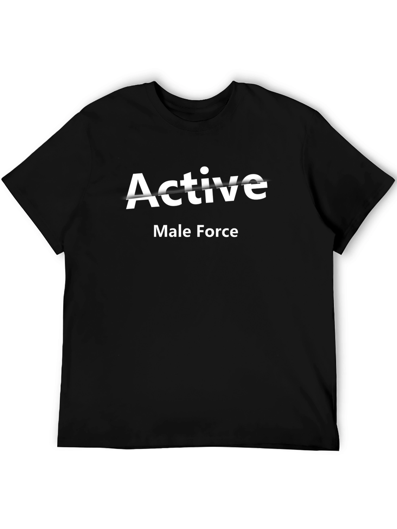 Active Male Force Black T-Shirt