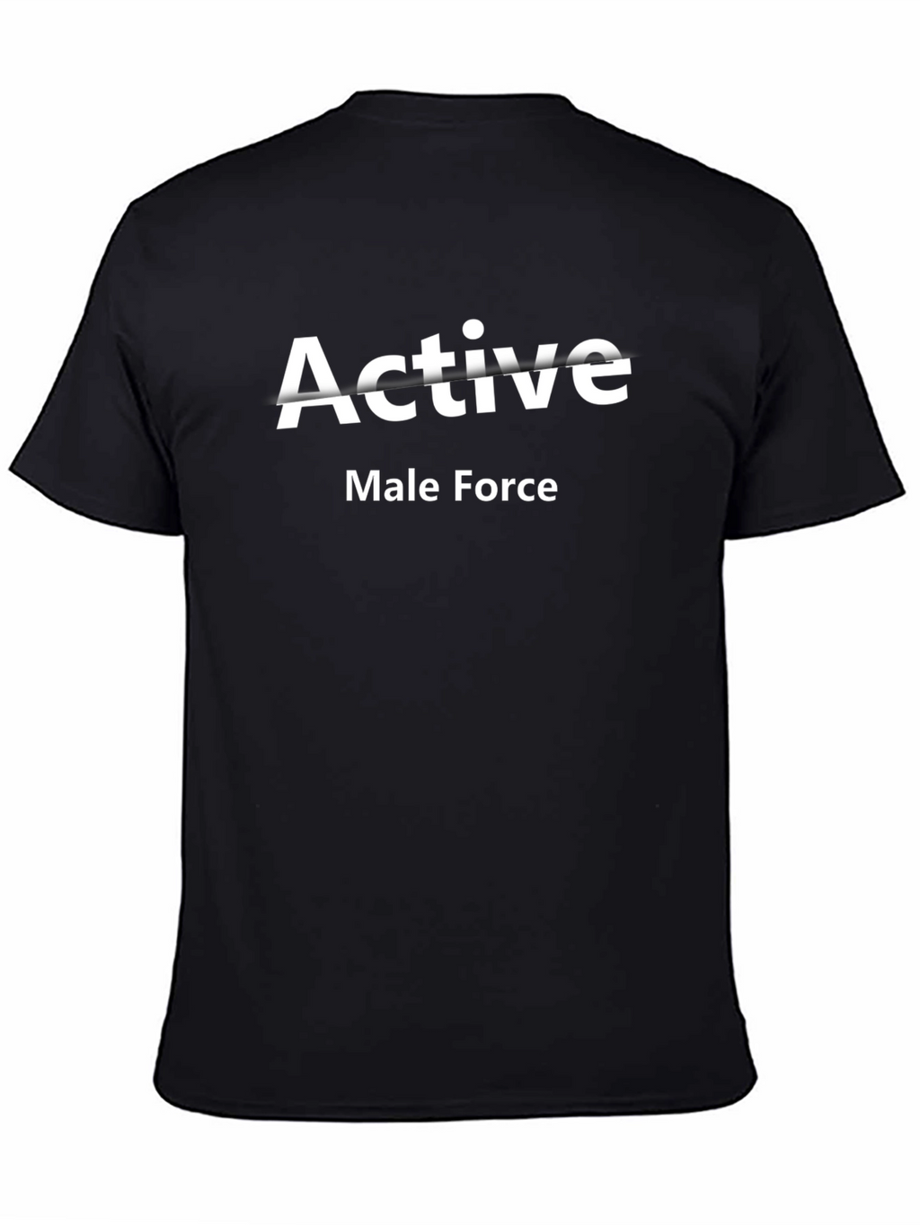 Active Male Force Black T-Shirt