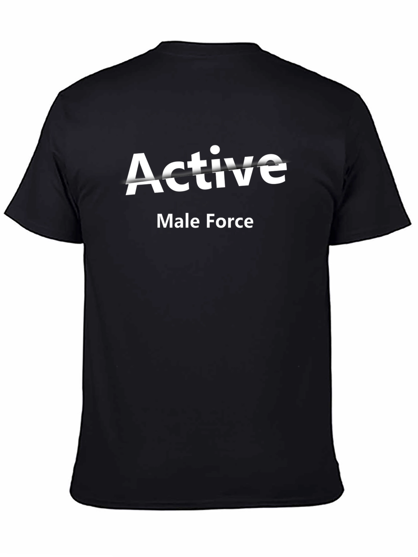 Active Male Force Black T-Shirt