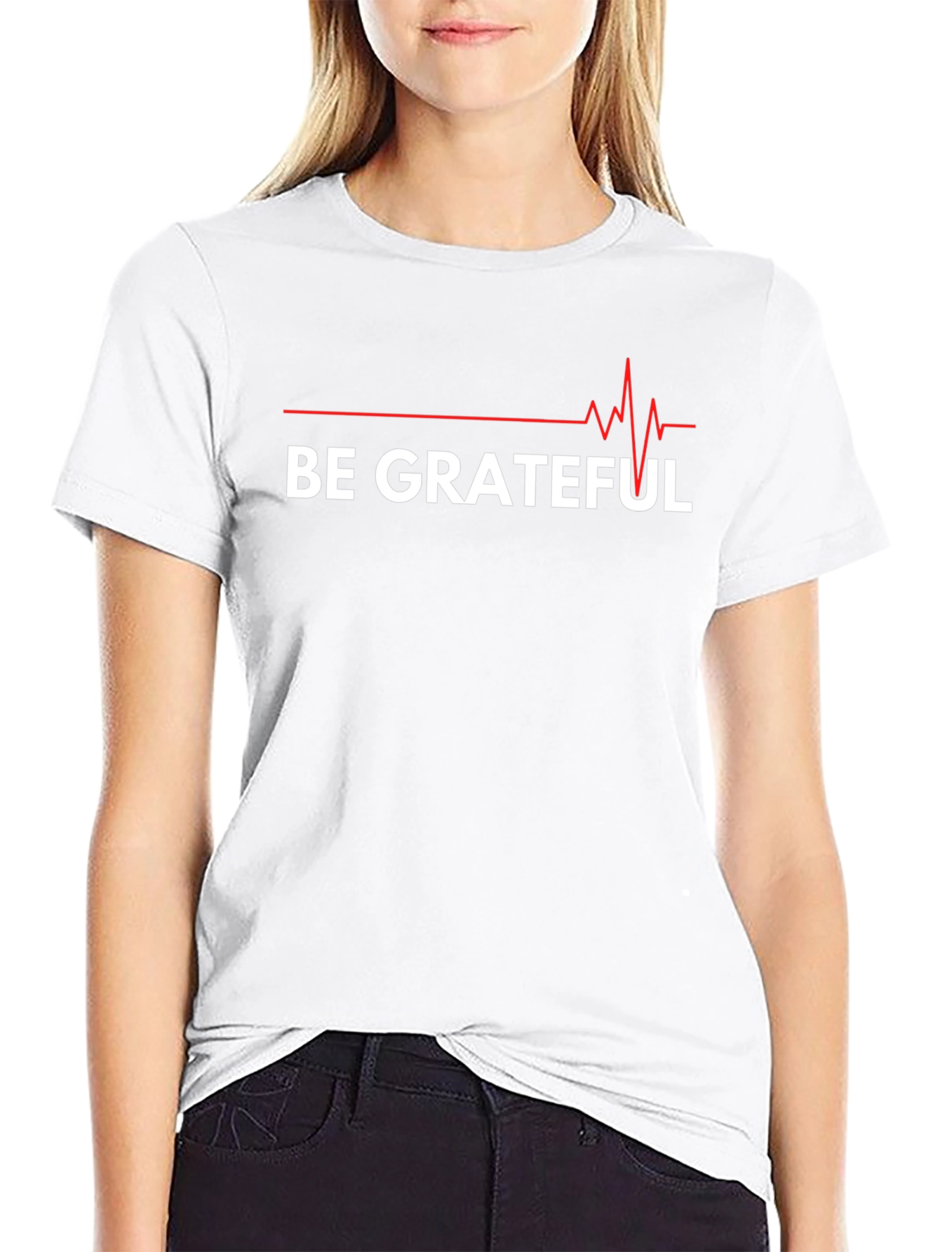 Be Grateful Graphic Tee - Black