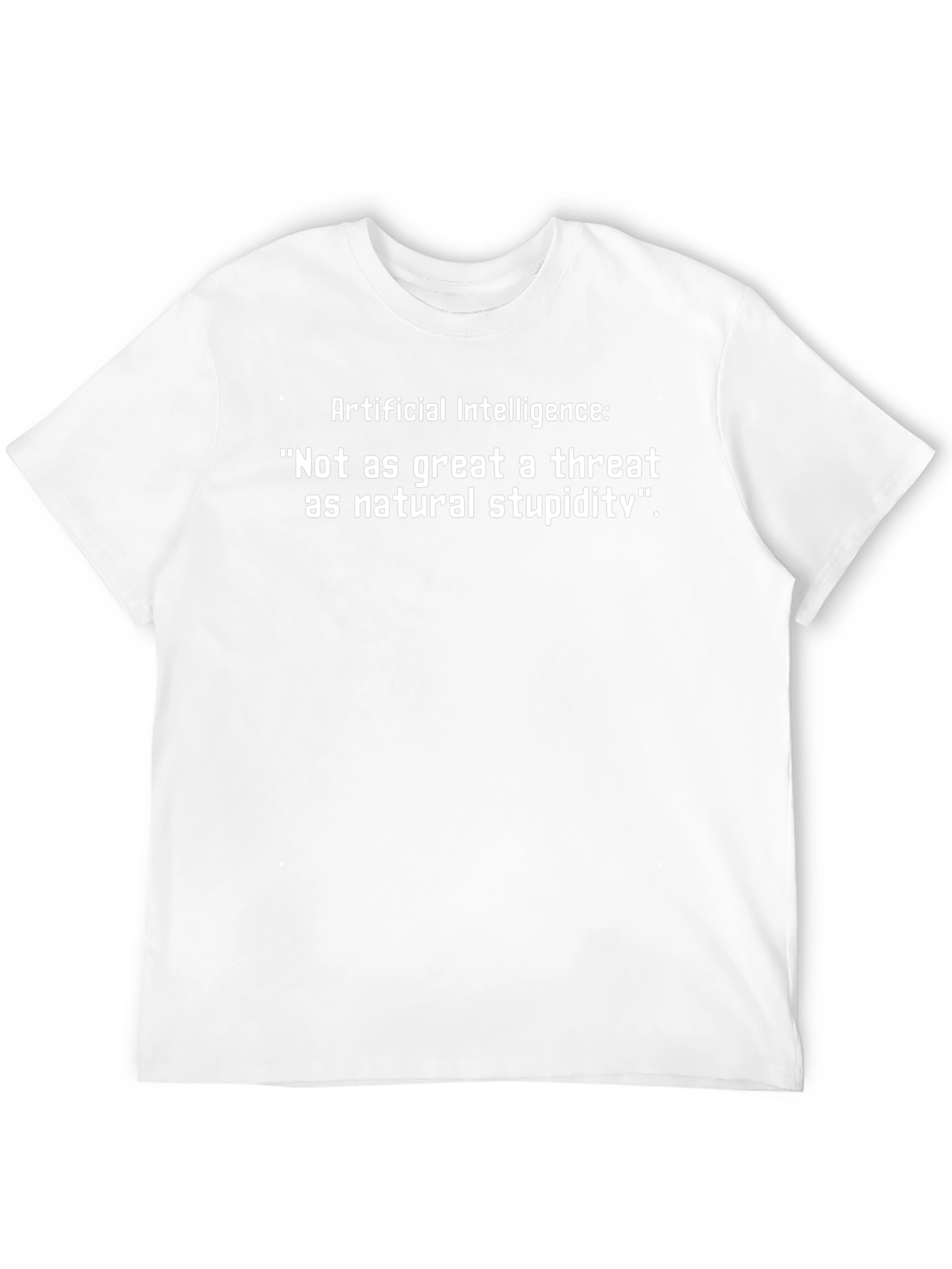 AI vs Stupidity T-Shirt - Funny Tech Humor Tee