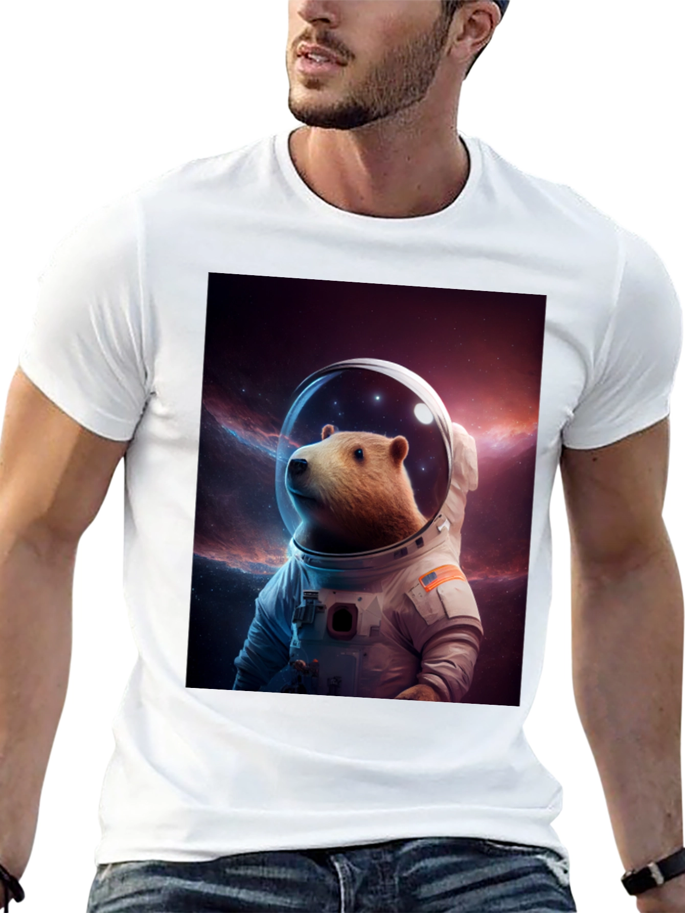 Bear Astronaut T-Shirt - Space Explorer Tee