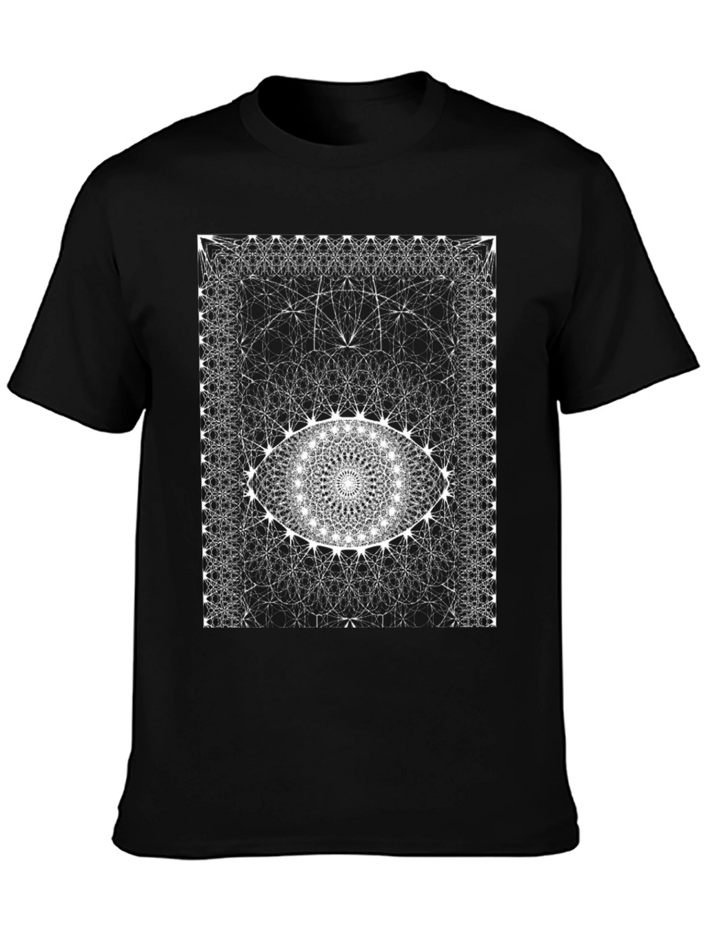 Abstract Eye Graphic Black T-Shirt