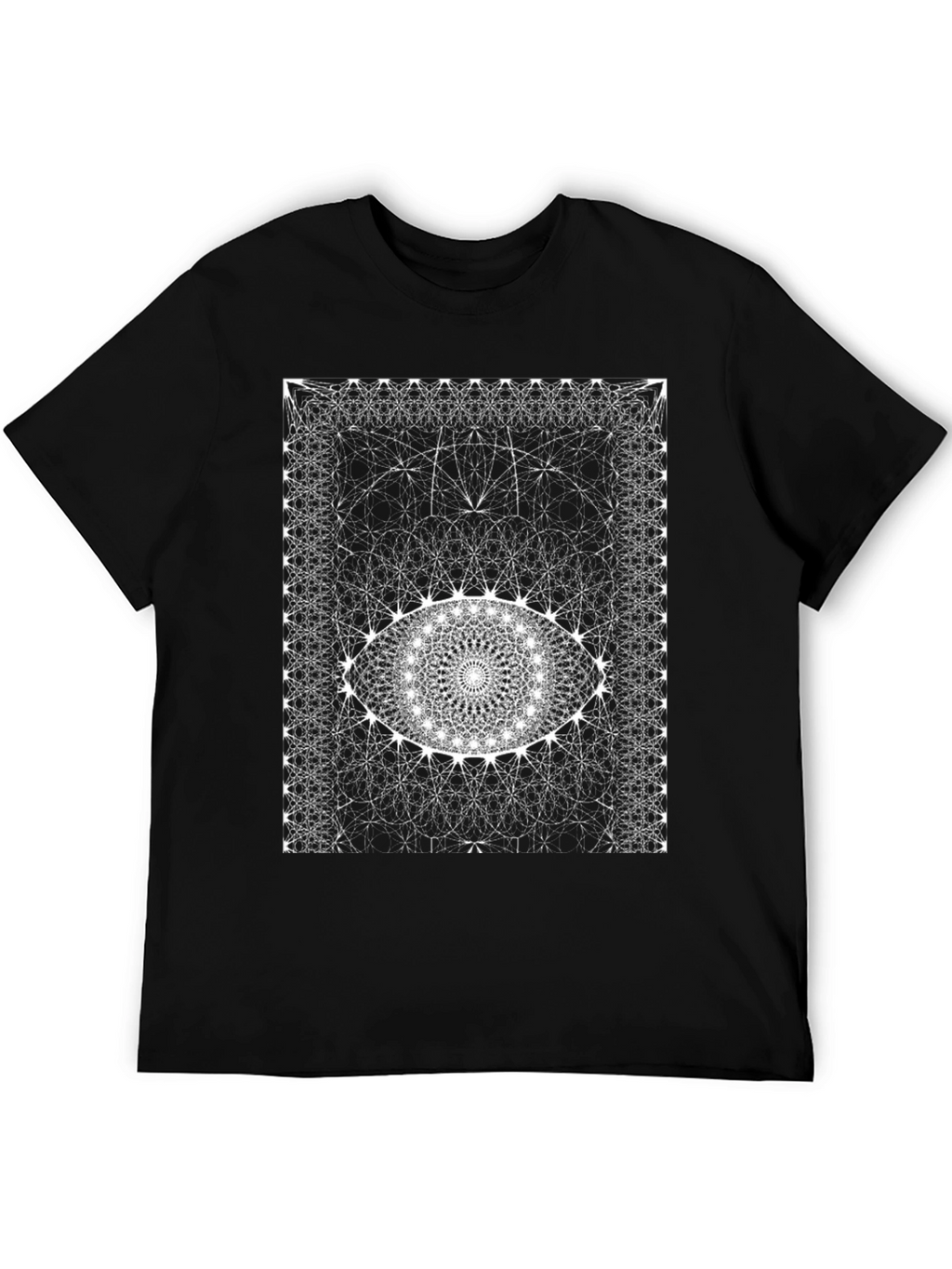 Abstract Eye Graphic Black T-Shirt